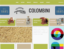 Tablet Screenshot of colombini.com